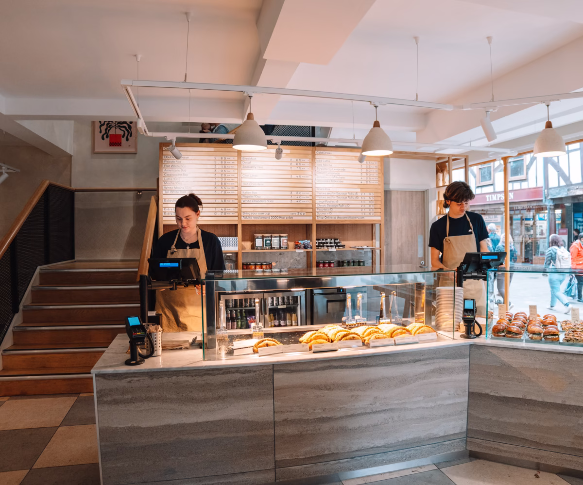 POS for cafes and bakeries, Cornish Bakery store