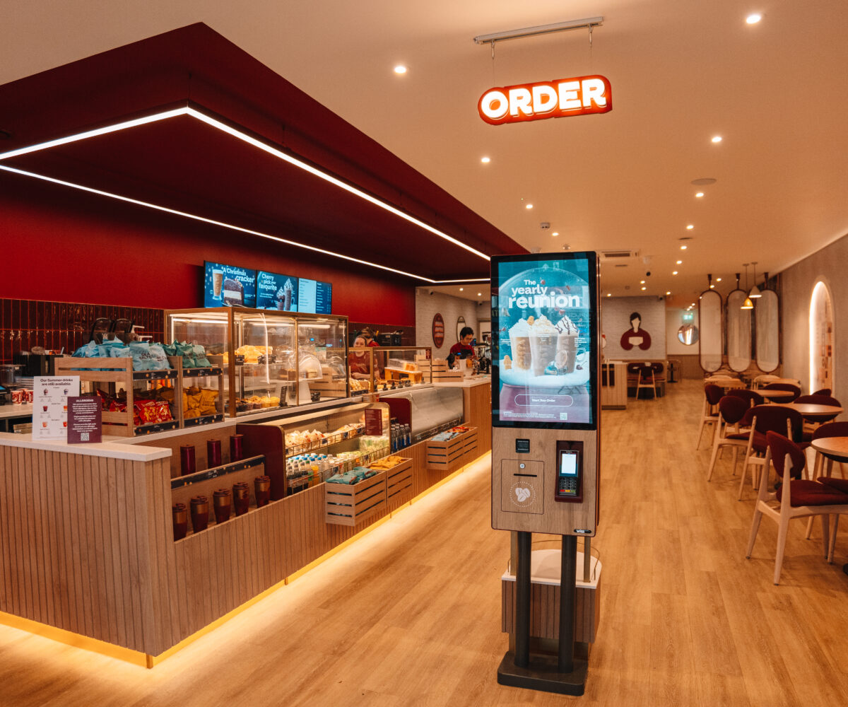 pos loyalty system at Costa Coffee